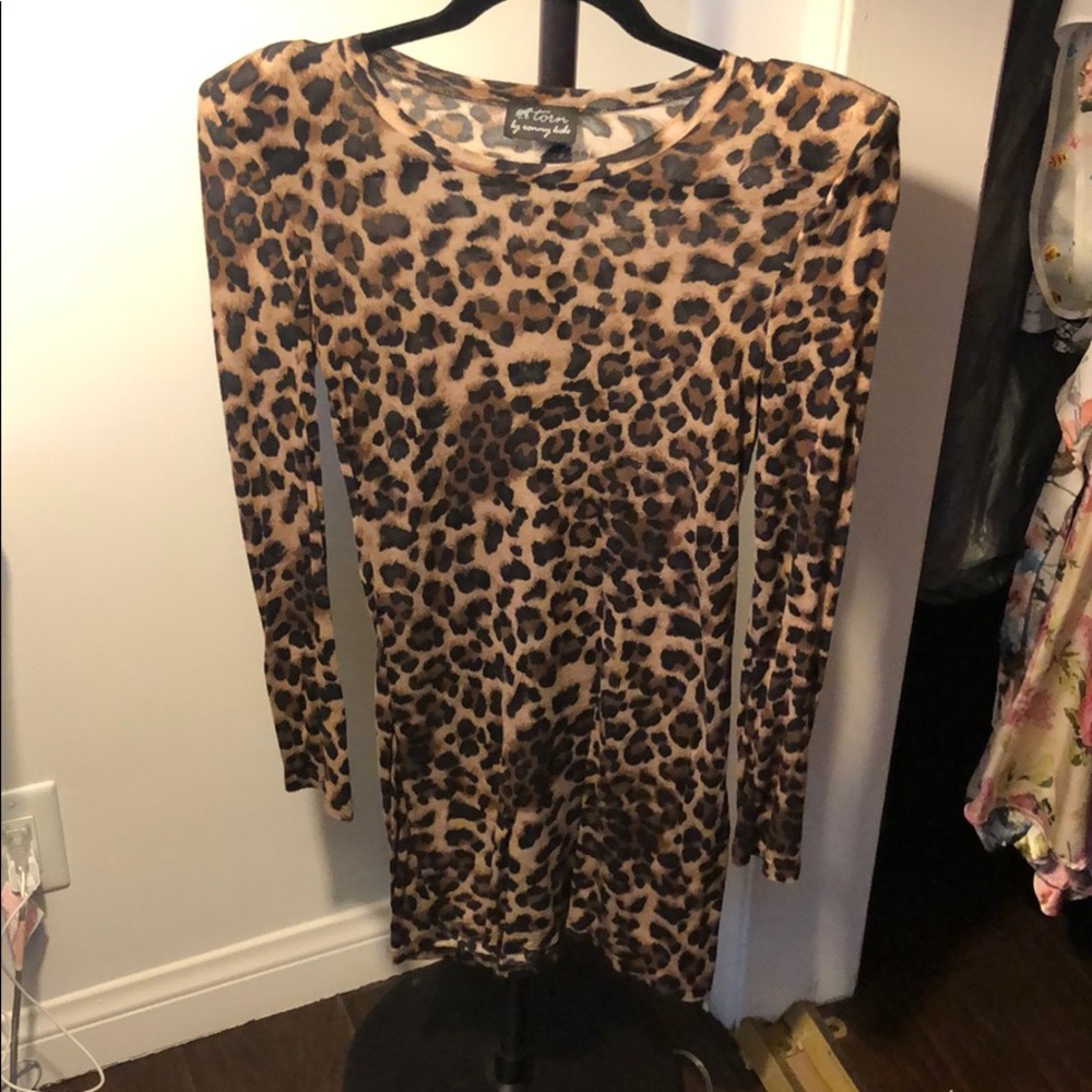 Ronny kobo leopard dress size S